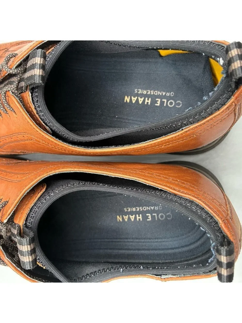 Cole Haan Holland Long Wing Oxford Men’s 10.5 M Brown Leather C31354